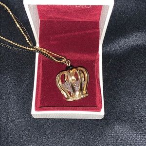 Crystal Crown Pendant necklace